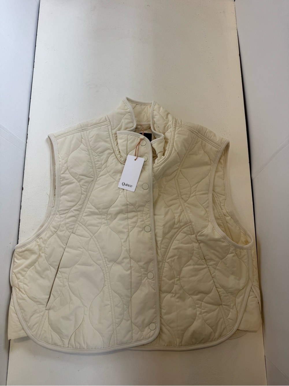 Quince Featherless Quilted Puffer Vest Size XL NWT